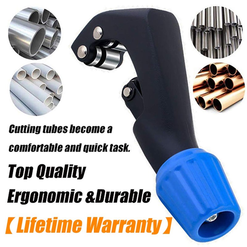 GOLDEAL Tube Cutter,Constant Swing Pipe Cutter Tool for Metal Pipe,1/8" - 1-3/16",with 5 Spare Cutting Blades,Bike Front Fork/Seatpost/Seat Tube/Steerer Tube Cutter(Blue) - Image 3